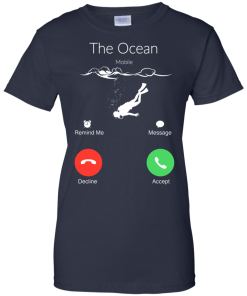 The Ocean is Calling, Scuba diving t-shirt, hoodies, tank top