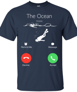 The Ocean is Calling, Scuba diving t-shirt, hoodies, tank top