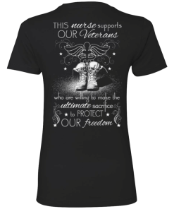Nurse For Veterans - This nurse support our veterans t-shirt