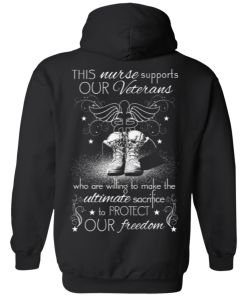 Nurse For Veterans - This nurse support our veterans t-shirt
