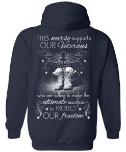 Nurse For Veterans - This nurse support our veterans t-shirt