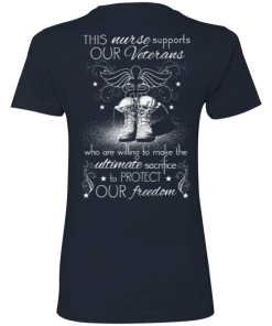 Nurse For Veterans - This nurse support our veterans t-shirt