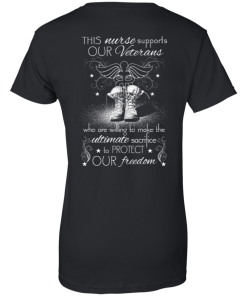 Nurse For Veterans - This nurse support our veterans t-shirt