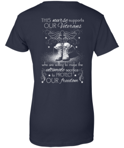 Nurse For Veterans - This nurse support our veterans t-shirt