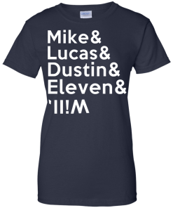 Stranger a Things t shirt - Mike & Lucas & Dustin