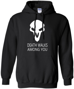 Overwatch OW Reaper Death Walks Among You T shirt