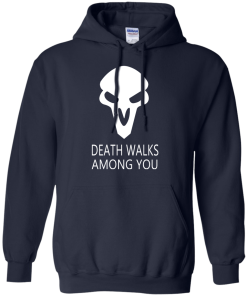 Overwatch OW Reaper Death Walks Among You T shirt