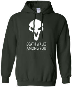 Overwatch OW Reaper Death Walks Among You T shirt