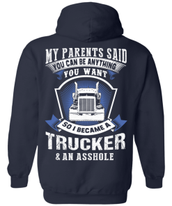 Trucker shirt: Pullover Hoodie 8 oz
