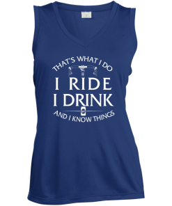 Cycling tank tops: That's what I do, I ride, I drink and I know things