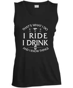 Cycling tank tops: That's what I do, I ride, I drink and I know things