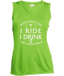 Cycling tank tops: That's what I do, I ride, I drink and I know things