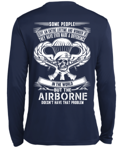 Airborne t-shirt: Some people live an entire lifetime