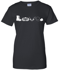 Airborne t shirt: Love, available as t-shirt, tank-top, hoodies