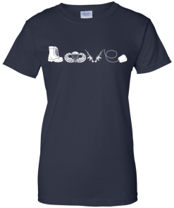 Airborne t shirt: Love, available as t-shirt, tank-top, hoodies