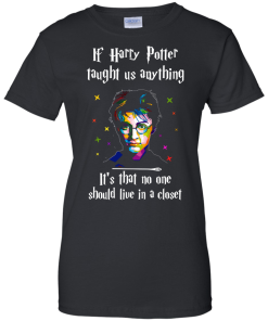 If Harry Potter taught us anything. It's that no one should live in a closet - T shirt