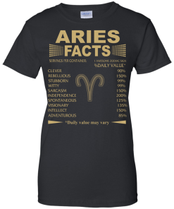 Aries Facts T shirt, Interesting Facts About Aries Zodiac
