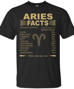 Aries Facts T shirt, Interesting Facts About Aries Zodiac