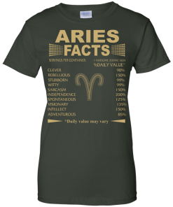 Aries Facts T shirt, Interesting Facts About Aries Zodiac