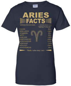 Aries Facts T shirt, Interesting Facts About Aries Zodiac