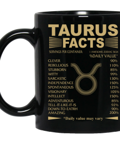 Best Taurus facts mug, Taurus Mug