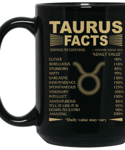 Best Taurus facts mug, Taurus Mug