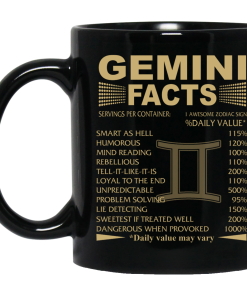 Best Gemini Facts Mug, Gemini Mug