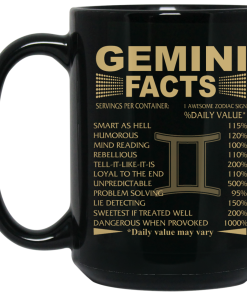 Best Gemini Facts Mug, Gemini Mug