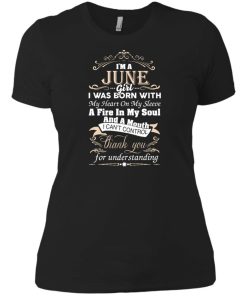 I am a June girl birth day T-shirt gift
