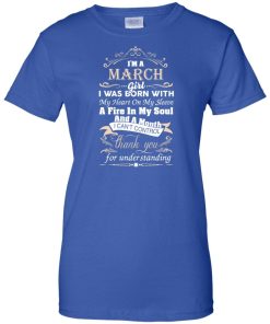 I am a March girl birth day T-shirt gift